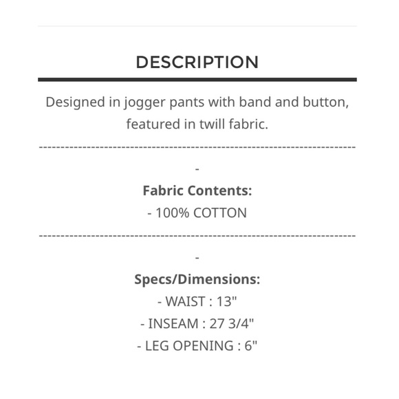 CLEARANCE NOW $25 No. 252 Run small ❤️POL denim jogger pants - Picture 5 of 5